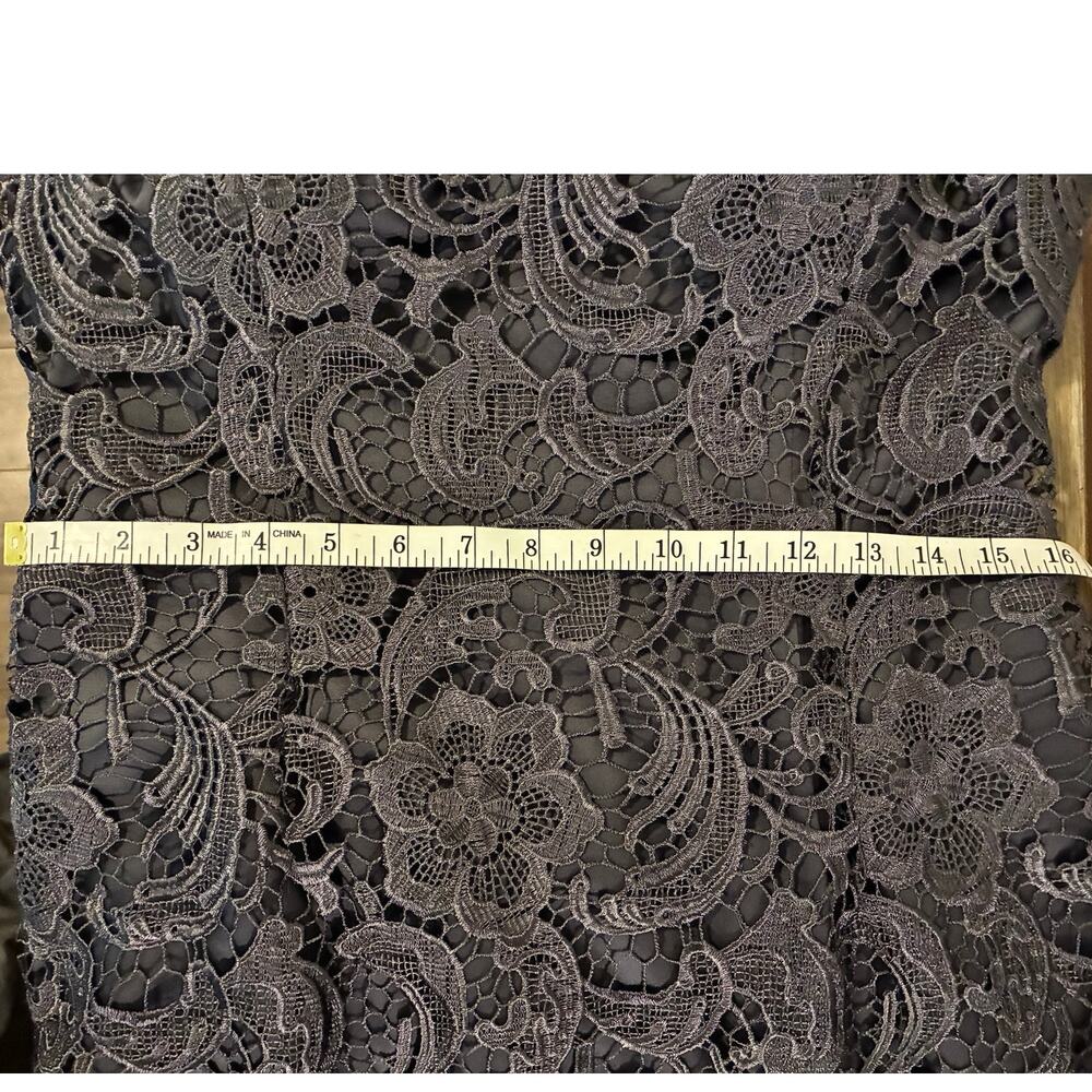 Adrianna Papell Lace Illusion Sheath Cocktail Dress - Picture 4 of 7